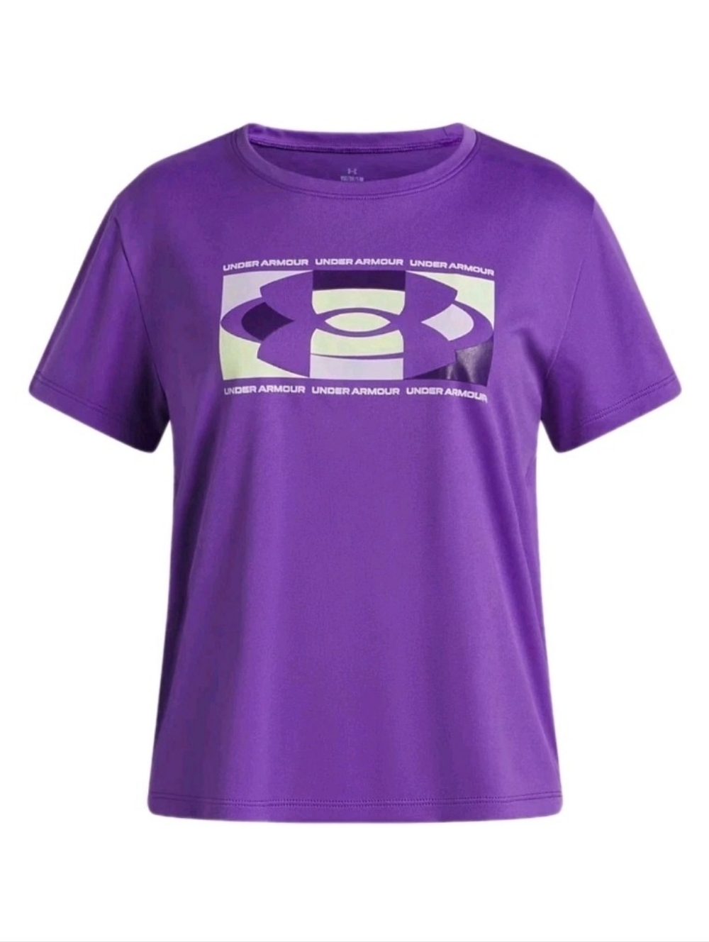 Under Amour Size 5 UA Tech Big Logo Girls' Short Sleeve Tee Shirt